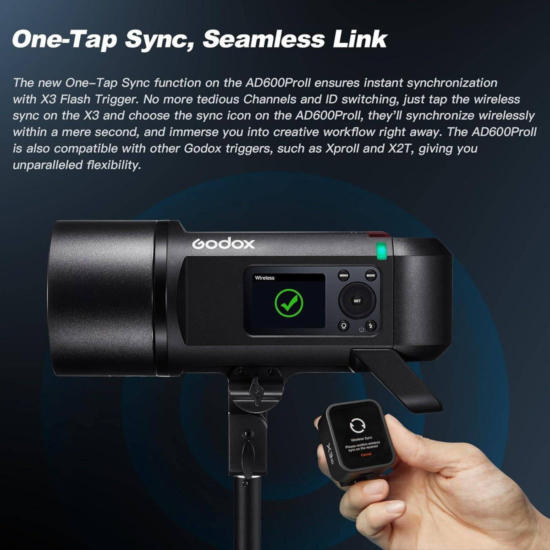 GODOX AD600Pro II All-in-One Outdoor Flash 600Ws TTL Monolight with HSS