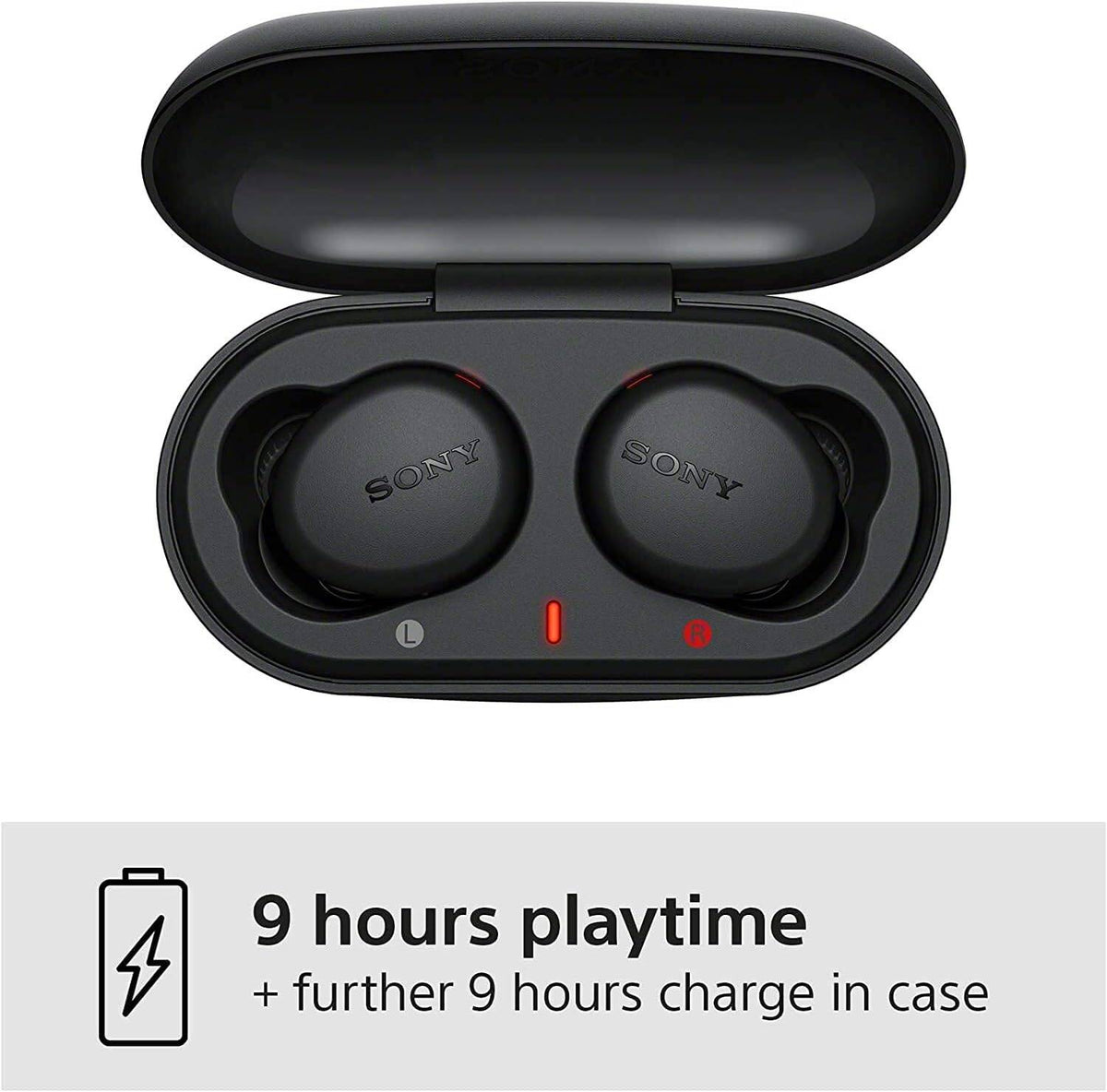 Sony WF-XB700 Truly Wireless Extra Bass Bluetooth Earbuds/Headphones, True Earbuds with Mic for Phone Calls, 18 Hours Battery Life, Quick Charge