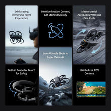 DJI Avata 2 Fly More Combo (3 Batteries), FPV Camera 4K, Immersive Experience, Built-in Propeller Guard, Camera Drone with Goggles3 & RC Motion3, MOIAT Certified-UAE Version, Official Warranty Support