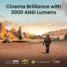 BenQ TK705i 4K HDR Home Entertainment Projector, 3000 ANSI Lumens, Google TV, Netflix, Low Input Lag, Auto Image Adjustment, Optical Zoom, Bluetooth, HDMI 2.1, 150