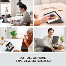 Logitech Combo Touch iPad Pro 12.9-inch (5th, 6th gen - 2021, 2022) Keyboard Case - Detachable Backlit Keyboard with Kickstand, Click-Anywhere Trackpad, Smart Connector - Grey; Arabic Layout