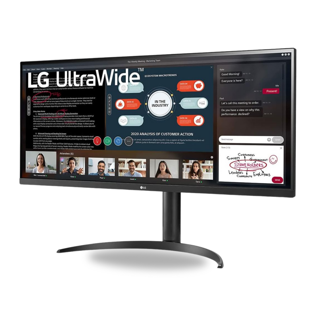 LG 34WP550 34-Inch 21:9 UltraWide Full HD (2560 x 1080) IPS Borderless Monitor with AMD FreeSync