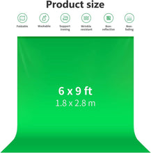Neewer 6x9 feet/1.8x2.8 meters Photo Studio 100 Percent Pure Muslin Collapsible Backdrop Background for Photography, Video and Television (Background Only), Green | 10083667