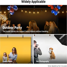 Neewer Photo Studio Backdrop, 10ft/3m Wide 6.6ft/2m High Adjustable Background Stand with 4 Crossbars, 6 Backdrop Clamps, 2 Sandbags, and Carrying Bag for Portrait, Studio Photography | 10100392