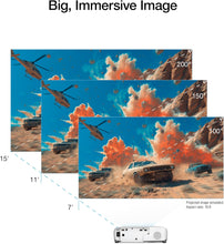 Epson Home Cinema 1100 3-Chip 3LCD Wireless 1080p Projector, Streaming with Apple AirPlay, Miracast, Home Theater/Gaming, 3,400 Lumens Color and White Brightness, Speaker, 16000:1 Contrast, 2x HDMI