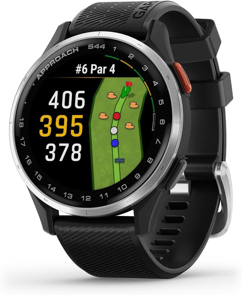 GARMIN GPS Golf Lightweight Smartwatch Approach S44 | Bright and Colorful 1.2 Inch Amoled Display | Upto 15 Hours of Battery Life in GPS Mode 43,000+ Preloaded Golf Courses