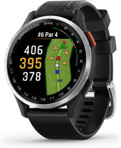 GARMIN GPS Golf Lightweight Smartwatch Approach S44 | Bright and Colorful 1.2 Inch Amoled Display | Upto 15 Hours of Battery Life in GPS Mode 43,000+ Preloaded Golf Courses