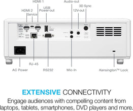 Optoma GT1090HDRx Short Throw Laser Home Theater Projector | 4K HDR Input | Reliable Lamp-Free Operation 30,000 Hours | Bright 4,200 Lumens for Day and Night Viewing
