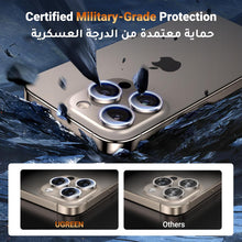 UGREEN iPhone 16 Pro/16 Pro Max Camera Lens Protector 2 Pack Ultimate Drop Defense HD Lossless Shooting Individual Lens Protector Easy to Install, Anti Fingerprint, Compatible with 99% Phone Cases