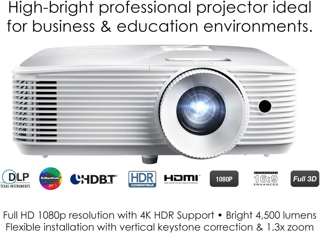 Optoma EH412 1080P HDR DLP Professional Projector