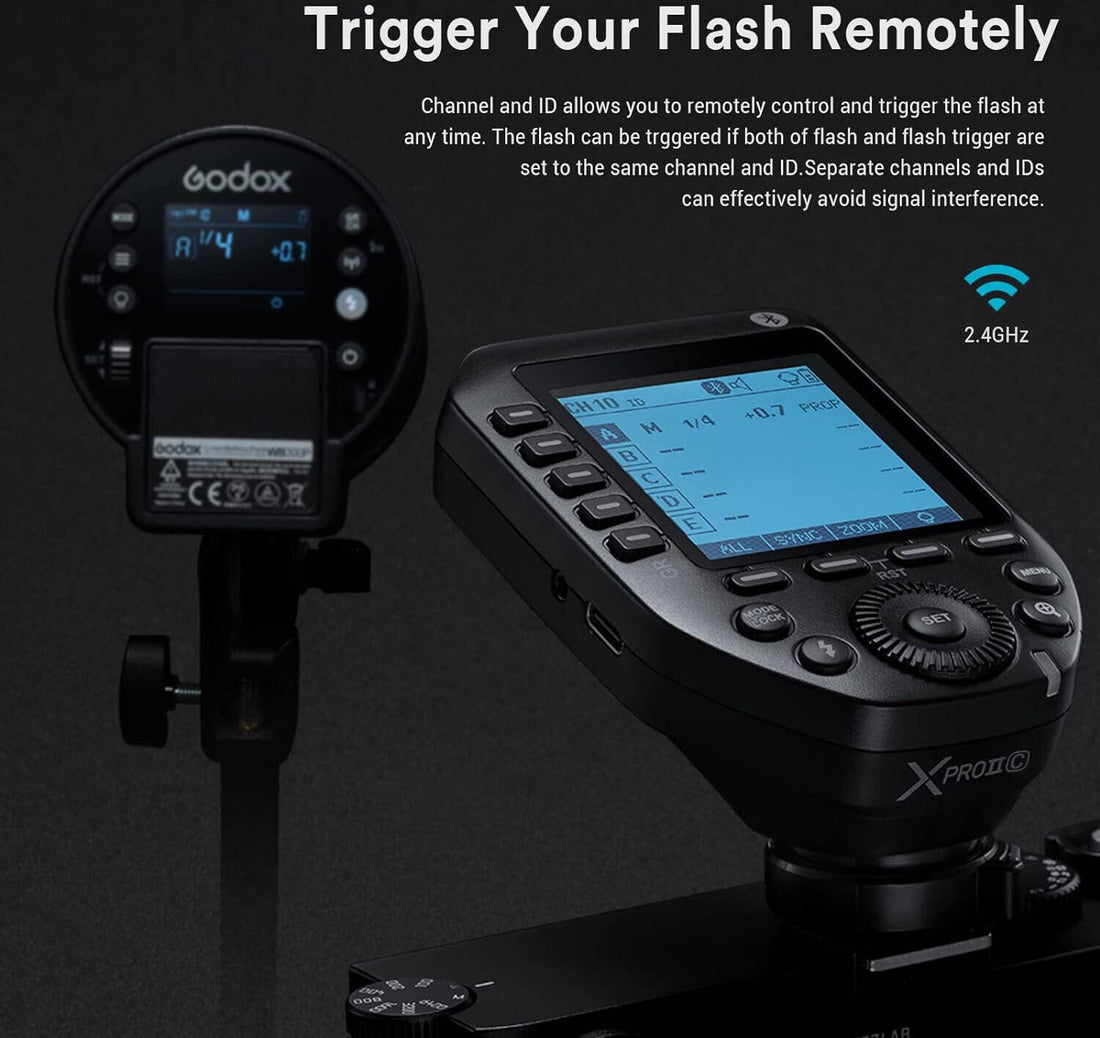 Godox XPro II C 2.4 GHz TTL Wireless Flash Trigger for Canon E TTL II
