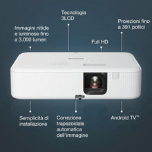 Epson V11HA85040 CO FH02 Smart Full HD projector, Full HD 1080p projector, White, COFH02, USB