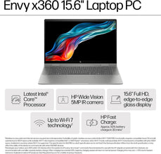 HP ENVY x360 2 in 1 Laptop 15-fe0000ne, 15.6
