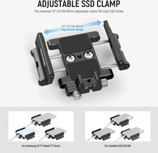 NEEWER Mount Bracket SSD Holder with Cold Shoe Clamp, 1.6