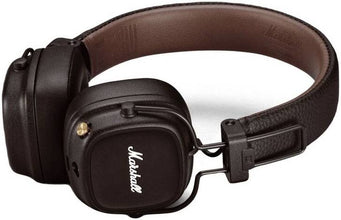 Marshall Major V Bluetooth Headphones, 40mm Dynamic Drivers, Bluetooth 5.3 Wireless Connectivity, 3.5mm Input/Output Wired Connectivity, Rugged & Foldable Design, Brown | Major-V