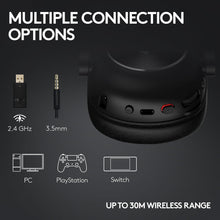 Logitech G PRO X 2 LIGHTSPEED Wireless Gaming Headset, Detachable Boom Mic, 50mm Graphene Drivers, DTS:X Headphone 2.0-7.1 Surround, Bluetooth/USB/3.5mm Aux, for PC, PS5 - Magenta