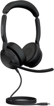 Jabra Evolve2 50 Wired Stereo Headset AirComfort Technology, Noise-Cancelling Mics & Active Noise Cancellation, MS Teams Certified, Works with All Other Platforms,USB-C, Black