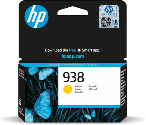 HP 938 Yellow Original Ink Cartridge | Compactible with HP OfficeJet Pro 9110, 9120, 9130, 9123, 9720 & 9730