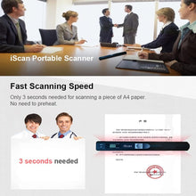 Honsto iScan Portable Scanner Mini Handheld Document Scanner A4 Book Scanner JPG and PDF Format 300/600/900 DPI