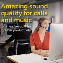Jabra Evolve 40 Ms Professional Wired Headset, Mono – Telephone Headset For Greater Productivity, Superior Sound Calls And Music, 3.5mm Jack/Usb Connection, All-Day Comfort Design, Optimized
