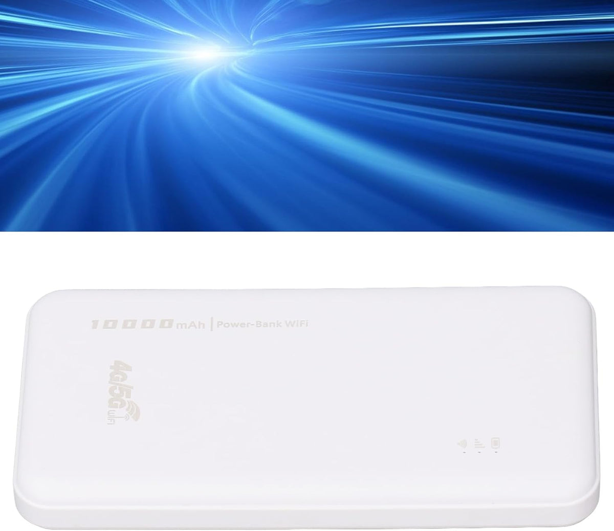 Fast 4G WiFi Hotspot Router with Sim Card Slot, 10,000mAh Battery, LTE CAT4, Wide Band Support, Upgraded Battery Life, Easy to Use, for Travel, Home, Work