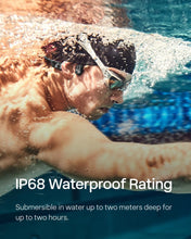 SHOKZ OpenSwim(formerly Xtrainerz) Swimming MP3 Headphones, Open-Ear Bone Conduction Headset, IP68 Waterproof, 4 GB Memory, MP3 Player For Swimming, Surfing, Running【No Bluetooth】（Black Diamond）