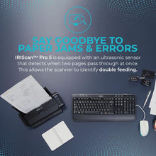 IRIScan Pro Scanner with Duplex Charger - v5pro 20PPM: Free PDF Editor, Scan to Word, PDF, XLS, Business Cards to Outlook, Document Scanner, Scan to Cloud Win