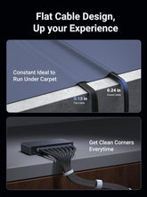 UGREEN Ethernet Cable 2M Cat 8 Internet Network Cable Flat Braided Shielded 40Gbps 2000MHz RJ45 Cord Compatible with Router Modem Xbox Gaming Switch PS5 PS4 PC TV Mac Laptop