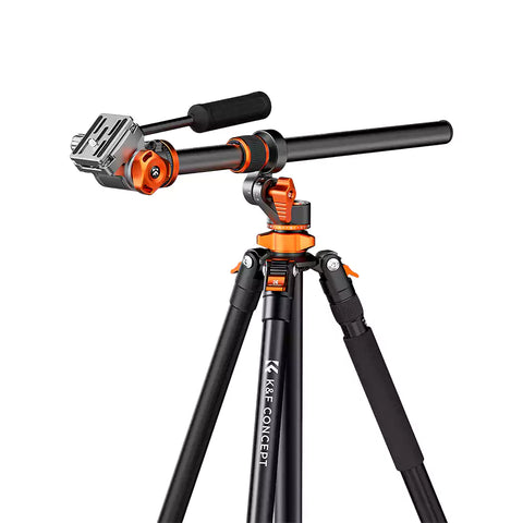 K&F Concept Fluid Head Tripod Dubai | T254A7+FH-03 Video Tripod, 5kg Load