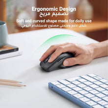 UGREEN Upgraded Ergonomic Mouse Comfortable for Large Sized Hands, Bluetooth Mouse for Laptop/Tablet, Silent Click, Dual Mode Bluetooth & 2.4G Nano Wireless Mice for PC/Smart TV/Multi-Devices Black