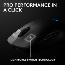 Logitech G PRO 2 LIGHTSPEED Wireless Gaming Mouse, Right- or Left-Handed Mouse with up to 4 Customisable and Switchable Magnetic Side Buttons, 44K DPI Sensor, USB-C Charging, for PC/Mac - Black