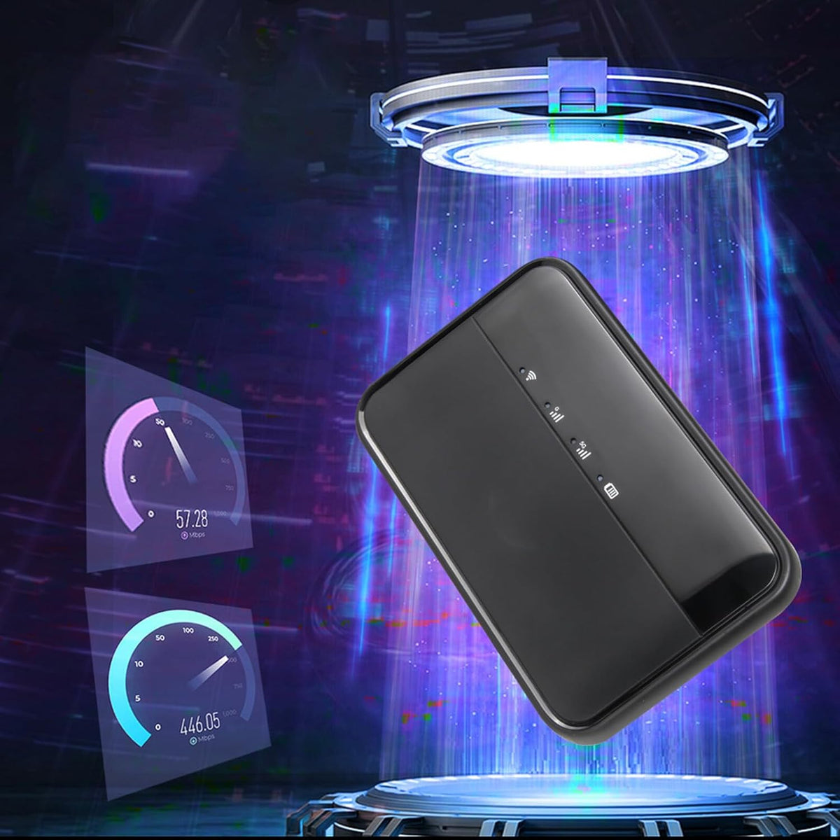 5G Mobile Hotspot Portable High Speed 2.77Gbps WiFi 6 IP54 Rugged 16 Devices 5G Router Support for Travel