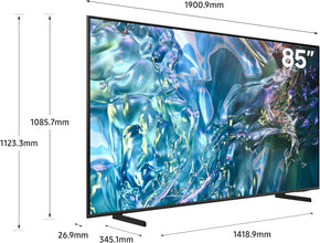 Samsung 85 Inch QLED TV, Q60D, 4K, 100% Color Volume with Quantum Dot, 4K Upscaling, Samsung TV Plus, AirSlim Design, Tizen Smart TV, QA85Q60DAUXZN (2024 - UAE Version)