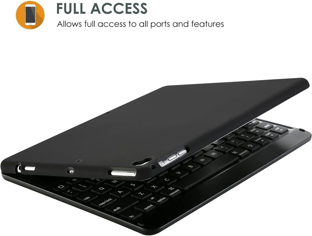 ProCase Keyboard Case for iPad Air/Air 2/ iPad 9.7 6th 5th 2017 2018/ iPad Pro 9.7 2016-360 Degree Rotation Swivel Cover Case with Wireless Keyboard