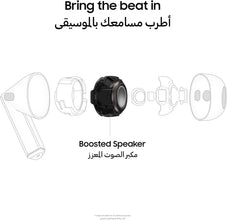 Samsung Galaxy Buds3, Silver, Wireless Bluetooth Earbuds with Adaptive EQ/ANC, Hi-Fi Sound, 360 Audio (UAE Version)