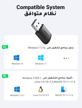 UGREEN USB WiFi Adapter for Desktop PC AC650 5G/2.4G Dual Band WiFi Dongle Mini Wireless USB Computer Network Adapter Compatible with Windows 11, 10, 8.1, 8, 7