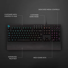 Logitech G G213 Prodigy Gaming Keyboard, RGB Lightsync Backlit Keys, Spill-Resistant, Customizable Keys, Dedicated Multi-Media Keys, Qwerty Us International Layout - Black