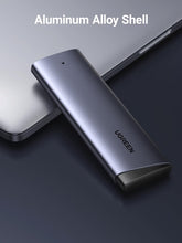 UGREEN NVME Enclosure, M.2 NVME SSD Enclosure USB 3.2 10 Gbps for NVMe PCIe M-Key/M+B Key in 2230/2242/2260/2280 with USB CC and AC Cable, Tool-free