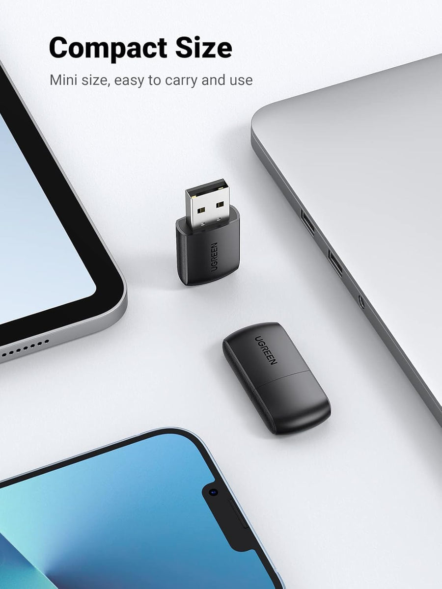 UGREEN USB WiFi Adapter for Desktop PC AC650 5G/2.4G Dual Band WiFi Dongle Mini Wireless USB Computer Network Adapter Compatible with Windows 11