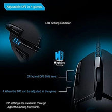 LOGITECH G402 Hyperion Fury USB Wired Gaming Mouse, Optical Tracking 4,000 dpi, Reduced Weight, 8 Programmable Buttons, PC/Mac - Black