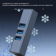 GOWENIC USB 3.0 to Ethernet Adapter, 3-Port USB 3.0 Hub with RJ45, USB3.0 and 2 USB 2.0 LAN Adapter 100Mbps Compatible with Laptop Desktop PC