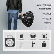 NEEWER Q4 400Ws 2.4G TTL Flash,1/8000 HSS, All in One Strobe Light, Outdoor Photography Monolight, 30W Modeling Lamp, 400W Full Power Flash, 0.01-1.2s Recycling, Black | Q4-400Ws