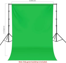 Neewer 10x20 ft/3x6 Meters Photography Backdrop Background, Green Chromakey Muslin Background Screen for Photo Video Studio, Zoom, YouTube, Gaming (Background Only) | 10083673