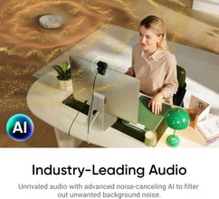 Insta360 Link 2C Standard Bundle Graphite Black - 4K Webcam for PC/Mac, 1/2 Inch Sensor, Auto Framing, HDR, Micro with AI Noise Cancellation, Gesture Control for Streaming, Video Calls, Gaming