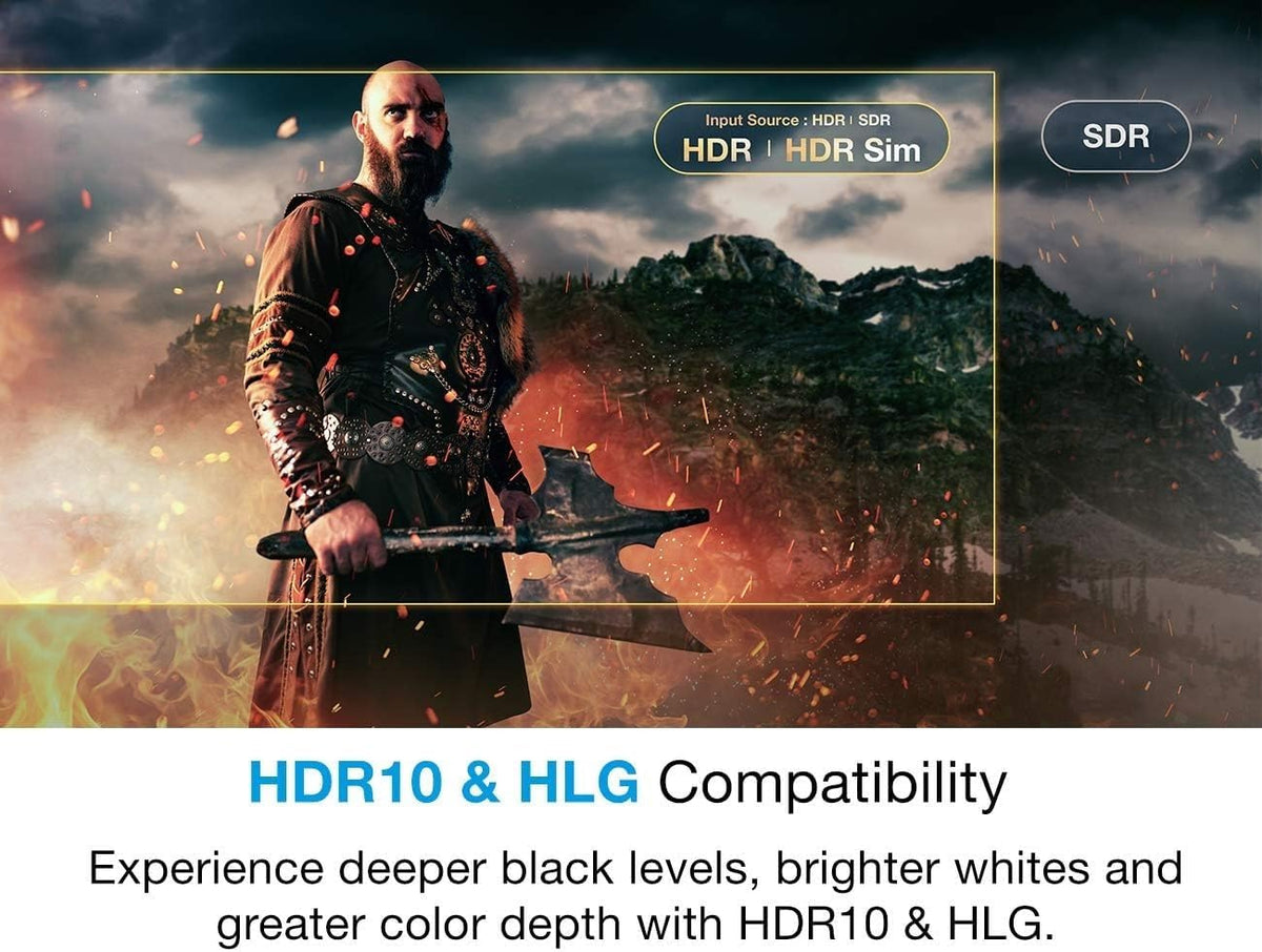 Optoma UHD35STx Short Throw True 4K UHD Gaming and Home Entertainment Projector 3,600 Lumens 240Hz Refresh Rate and Ultra-Low 4ms Response Time