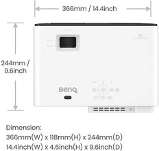 BenQ X3100i True 4K UHD HDR 4LED 3300 Lumens Console Gaming Projector 4ms Response Time Auto Game Mode Xbox, PS5, Switch Supports eARC and S/PDF 5Wx2 Speaker Android TV with Netflix, Dual HDMI 2.0