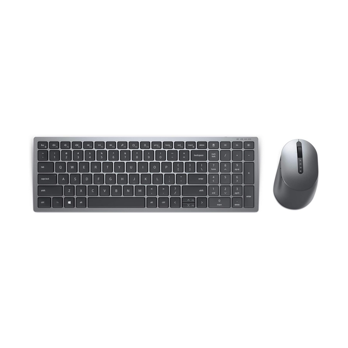 Dell KM7120W Multi-Device Bluetooth & Wireless Keyboard and Mouse Qwerty -Titan Gray (Arabic-English)