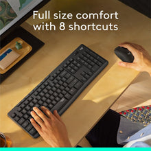 Logitech MK295 Silent Wireless Mouse & Keyboard Combo with SilentTouch Technology, Full Numpad, Advanced Optical Tracking, Lag-Free Wireless, 90% Less Noise, AR Keyboard - Graphite