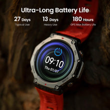 Amazfit T-Rex 3 Rugged/Military Smart Watch 48mm, 27 Day Battery, GPS (with Privacy), Offline Maps, 328 Feet Water-Resistant, 170 Fitness/Sport Modes, AI, Voice Control, for Android or iPhone