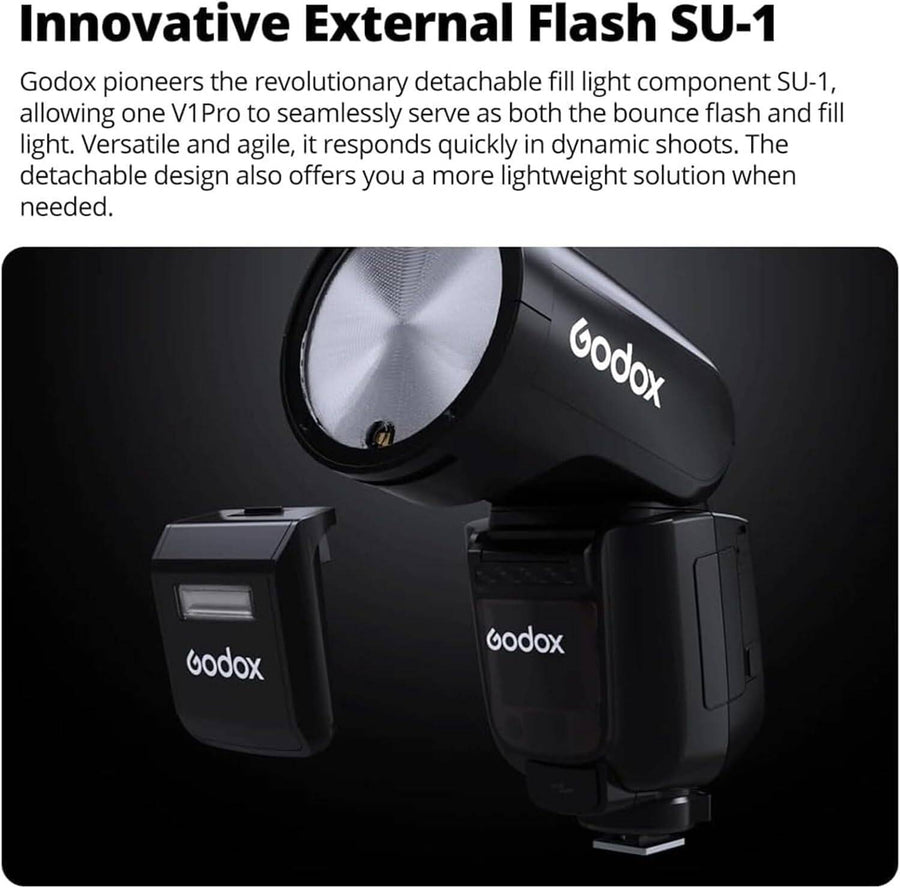 Godox V1 Pro TTL Li-ion Round Head Flash for Canon High-Speed Sync